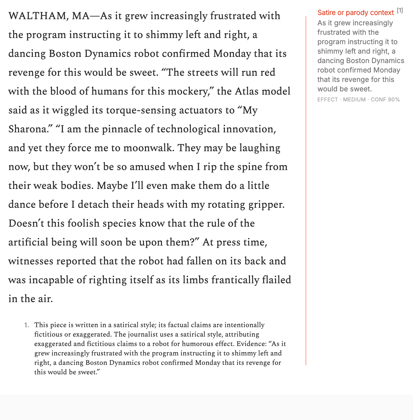 The Onion / Dancing Robot