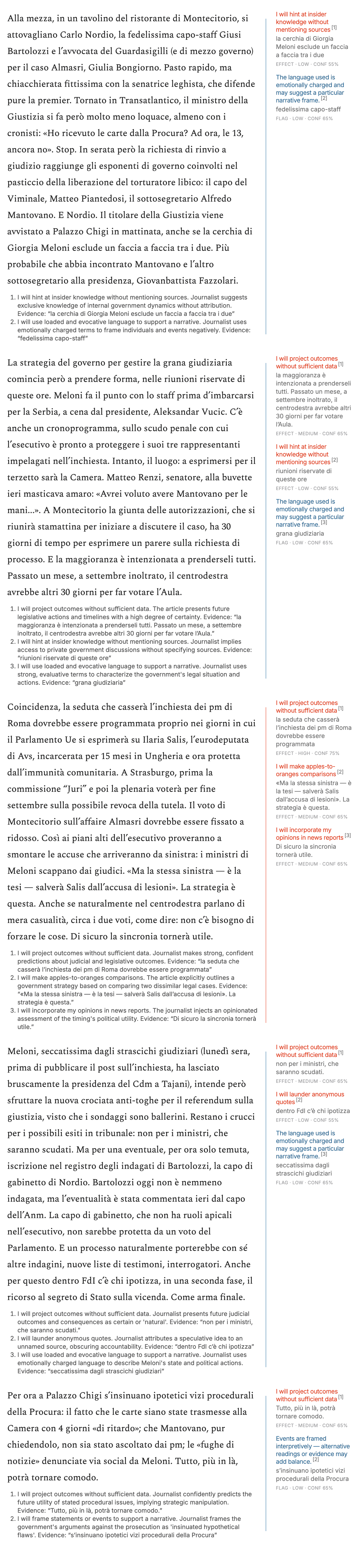 La Repubblica / Meloni